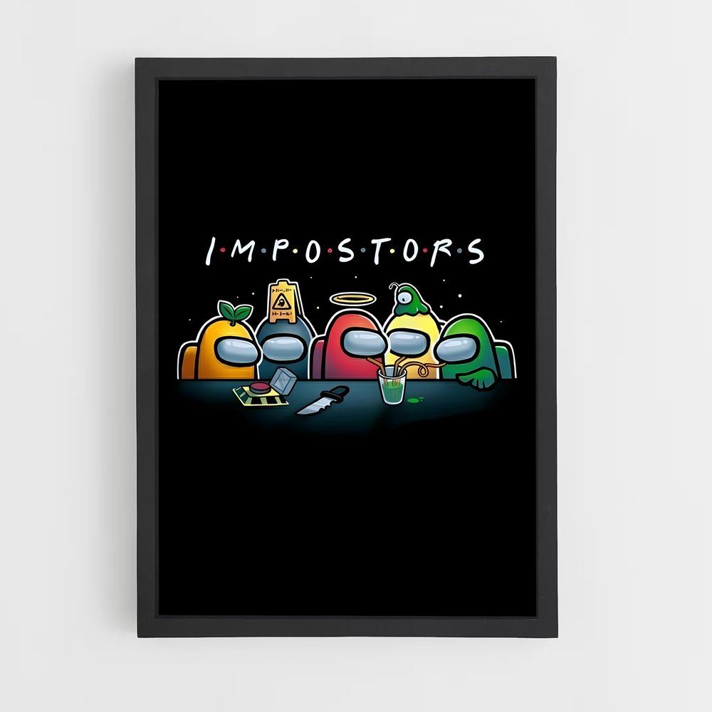 Poster Simpson Mania – affiche Among us (vue 2)
